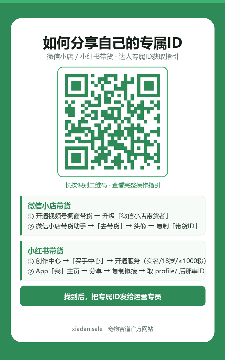 达人专属ID分享指引海报